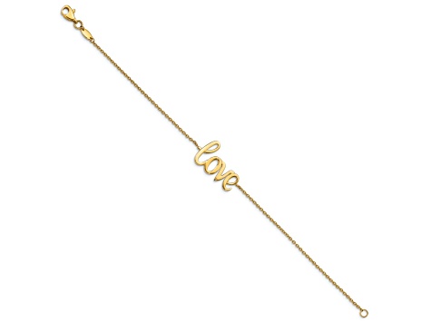 10k Yellow Gold Polished LOVE Bracelet