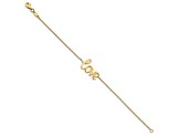 10k Yellow Gold Polished LOVE Bracelet