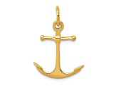 14k Yellow Gold Anchor Charm Pendant