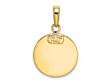 14K Yellow Gold Saint Michael Medal Pendant