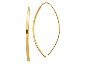 14k Yellow Gold Dangle Threader Earrings