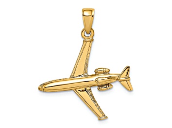 Picture of 14k Yellow Gold Jet Charm