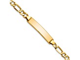 10k Yellow Gold Children's Figaro Link ID Bracelet