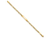 10k Yellow Gold Children's Figaro Link ID Bracelet