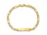 10k Yellow Gold Figaro Link ID Bracelet