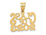 14K Yellow Gold Polished CLASS OF 2023 Graduation Charm