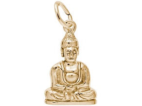14K Yellow Gold Buddha Charm
