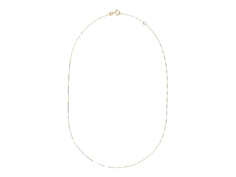 10K Yellow Gold Fine Box 16 Inch Chain Necklace