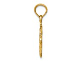 14K Yellow Gold Miniature Four Way Medal Pendant