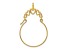 14K Yellow Gold Polished 5-Heart Charm Holder