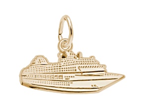 14K Yellow Gold Cruise Ship Charm