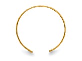 14K Yellow Gold Diamond Cut Toe Ring