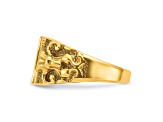 14K Yellow Gold 13x9mm Men's Signet Ring