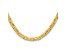 18K Yellow Gold 8mm Hammered Oval Link 20-inch Necklace