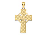 14K Yellow Gold Celtic Cross Pendant
