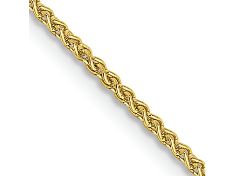 10k Yellow Gold 1.25mm Solid Spiga 24 Inch Chain