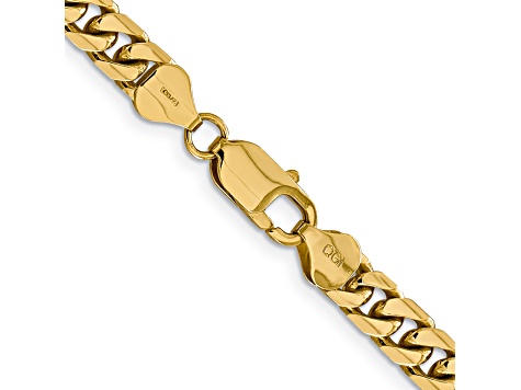 14k Yellow Gold 6.25mm Solid Miami Cuban Link Chain