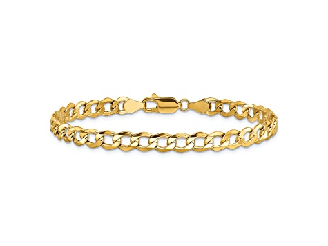 10k Yellow Gold 5.25mm Curb Link Bracelet