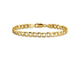 10k Yellow Gold 5.25mm Curb Link Bracelet