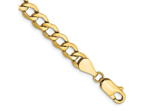 10k Yellow Gold 5.25mm Curb Link Bracelet