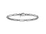 14K White Gold Polished Flat Oval Link Bracelet