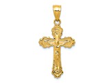 14K Yellow Gold Small Crucifix Charm