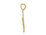 14K Yellow Gold Small Crucifix Charm