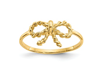 Picture of 14K Yellow Gold Polished Bow Ring