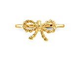 14K Yellow Gold Polished Bow Ring