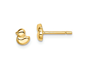 Picture of 14K Yellow Gold Duck Post Earrings