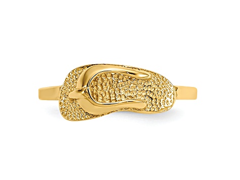 14K Yellow Gold Sandal Toe Ring