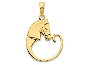 Picture of 14K Yellow Gold Horse Pendant