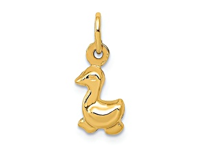 14k Yellow Gold Duck Charm