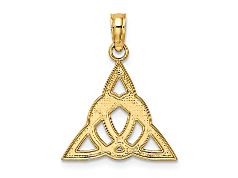 14K Yellow Gold Small Celtic Trinity Knot Charm