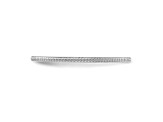 Rhodium Over 10K White Gold 1.2mm Bead Stackable Expressions Band
