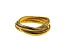 18K Yellow Gold 3 Intertwined 7.5-inch Slip-on Bangle