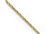 10k Yellow Gold 0.6mm Solid Diamond-Cut Round Open Link Cable 16 Inch Chain