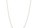 10k Yellow Gold 0.6mm Solid Diamond-Cut Round Open Link Cable 16 Inch Chain