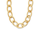 14K Yellow Gold Oval Link 18-inch Necklace