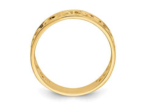 14K Yellow Gold Heart Ring