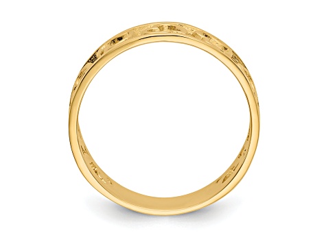 14K Yellow Gold Heart Ring