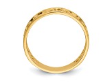 14K Yellow Gold Heart Ring