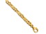 14k Yellow Gold 5.5mm Hand-polished Fancy Link Bracelet