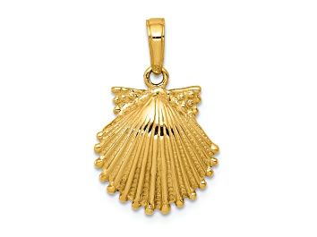 Picture of 14k Yellow Gold Scallop Shell Pendant