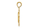 14K Yellow Gold Oval Miraculous Medal Pendant
