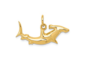 Picture of 14K Yellow Gold Hammerhead Shark Charm