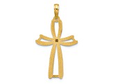 14k Yellow Gold Fancy Cross Charm