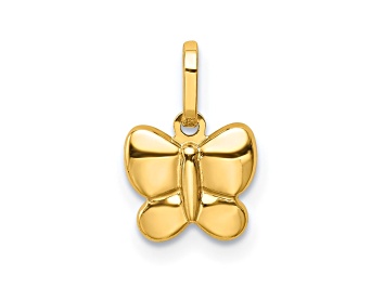 Picture of 14K Yellow Gold Polished Butterfly Charm