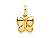 14K Yellow Gold Polished Butterfly Charm
