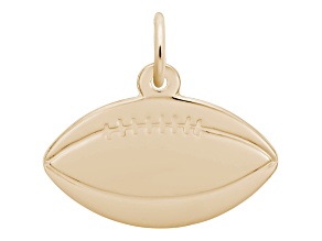 14K Yellow Gold Football Charm